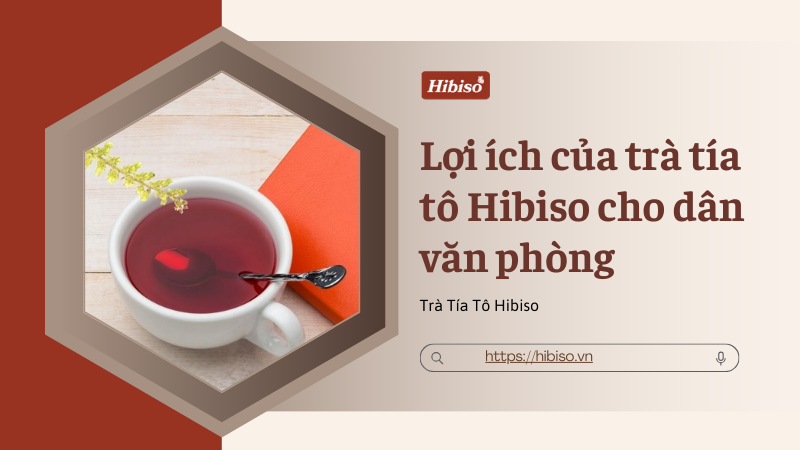 Lợi ích nổi bật của trà tía tô Hibiso cho dân văn phòng